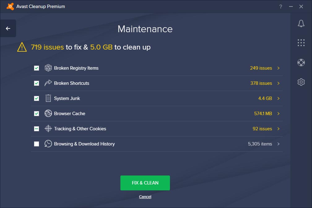 Avast for mac cleaner free